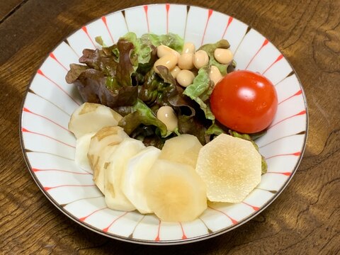 菊芋とヤーコンのサラダ